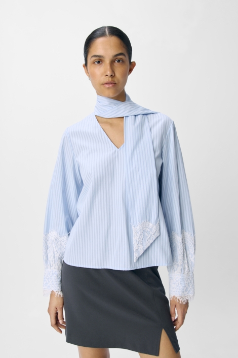 Object objali l/s re bow shirt 140